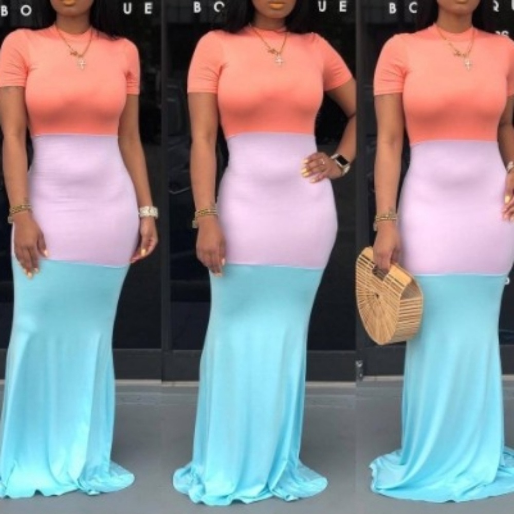 Bodycon spandex sun dress